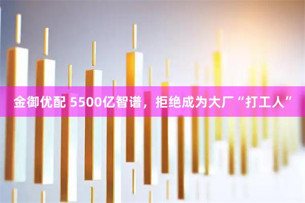 金御优配 5500亿智谱，拒绝成为大厂“打工人”